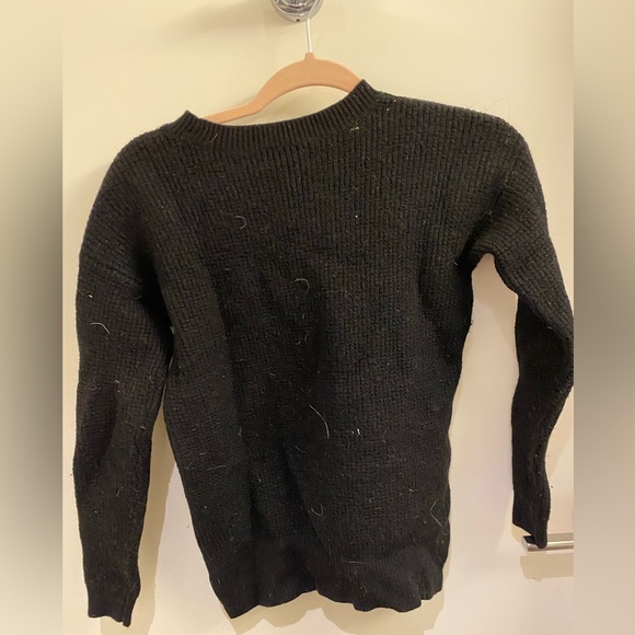 Wilfred black knit crew neck sweater - Picture 3 of 3